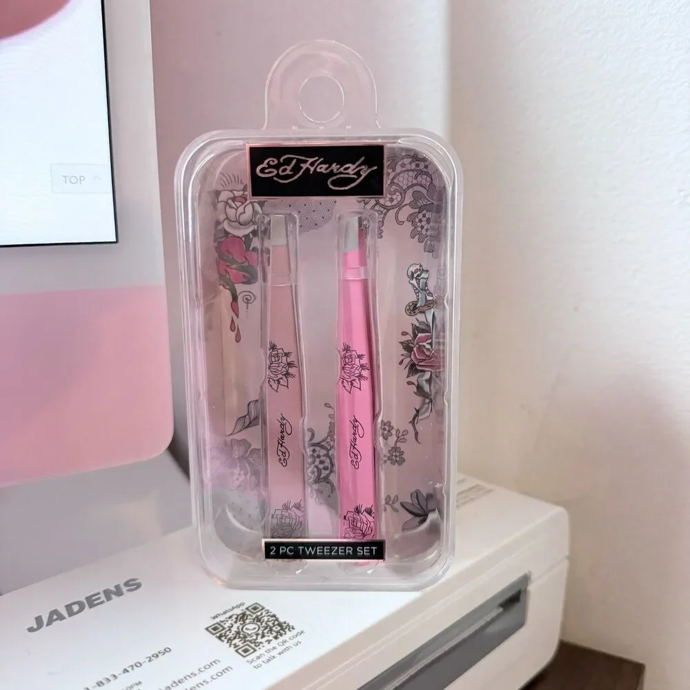 Ed Hardy 2 Piece Tweezer Set New In Box